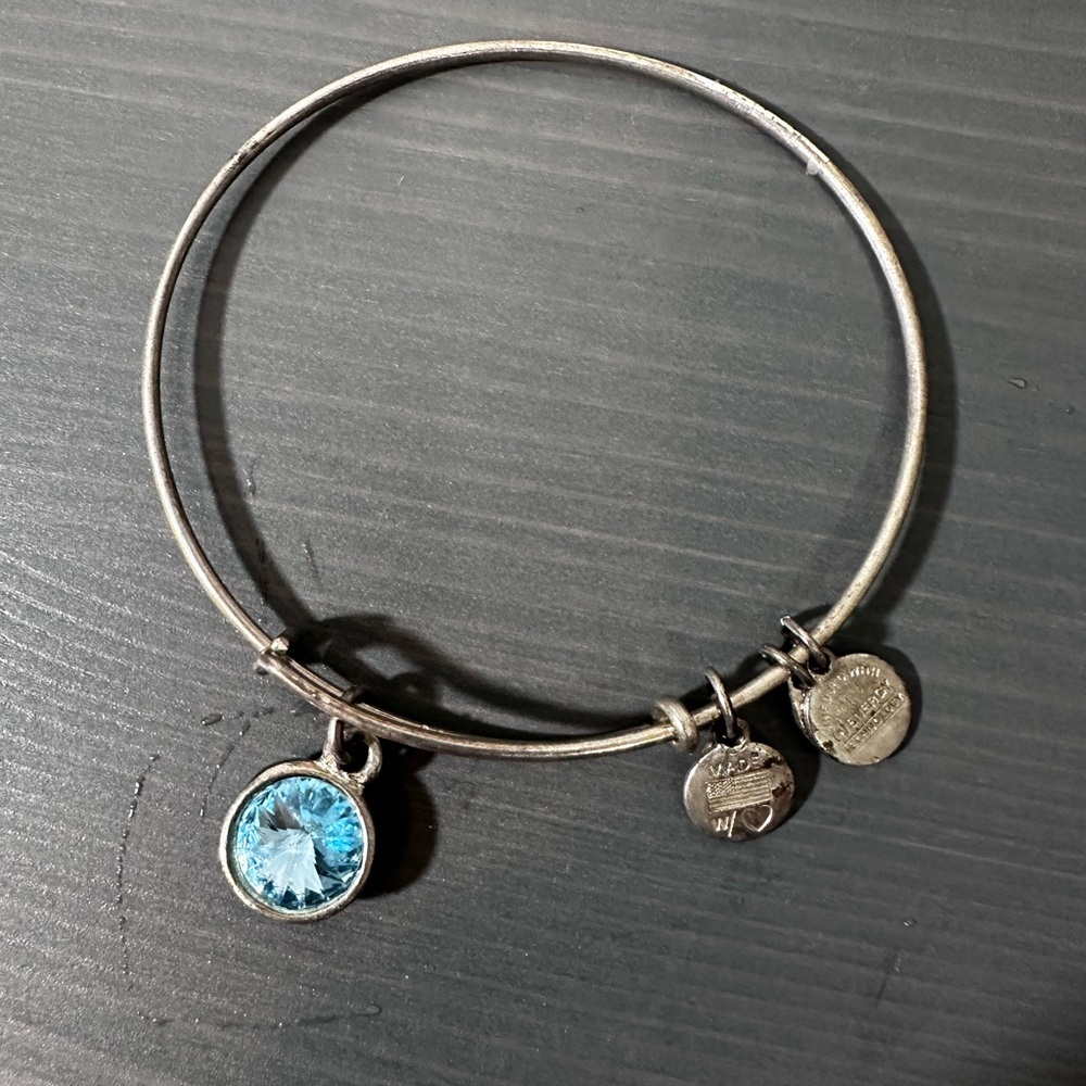 🔥Alex and Ani March birthstone bracelet - Picture 2 of 2